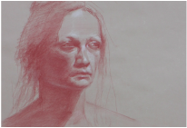 Female Head Drawing